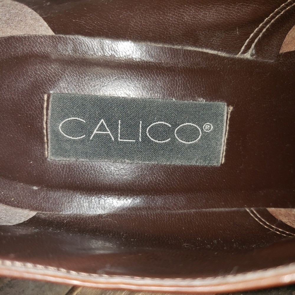 Calico Followme Monk Strap Square Toe Ankle Boot Block Heel Brown Sz 9 - Picture 9 of 15